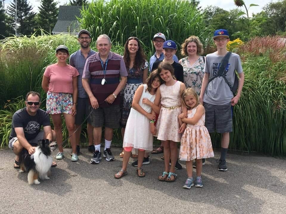 My sister's family celebrating Christmas in July... In September this year.