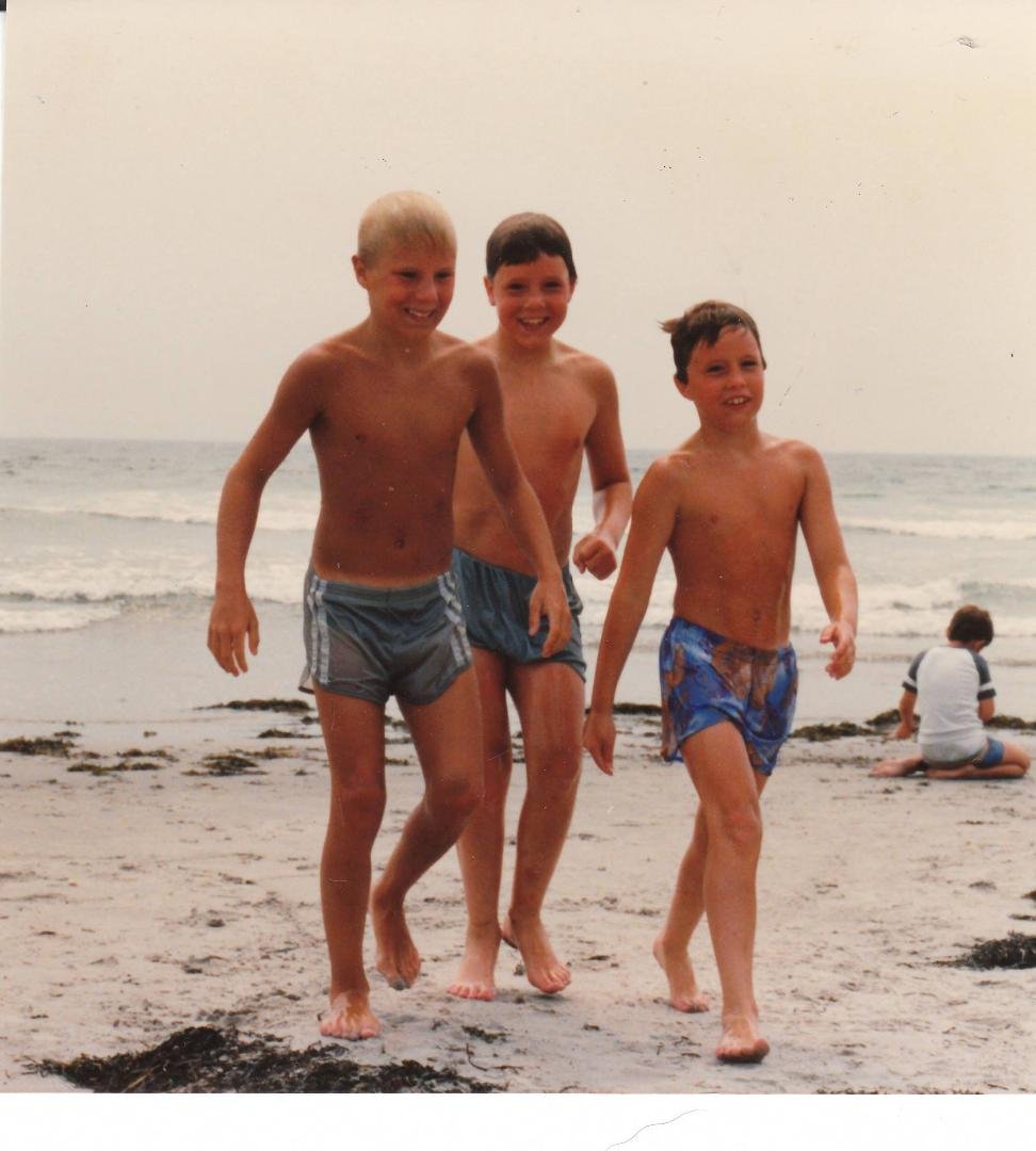 Happy boys and the best place ever. Love them!!!!