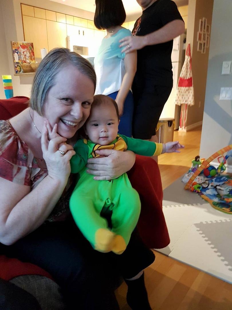 With my precious grandson, Taiyo!