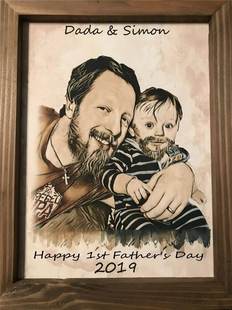My son-in-law, Rob and my grandson on Father's Day 2019.