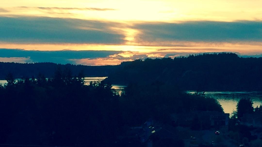 Sunset last week.