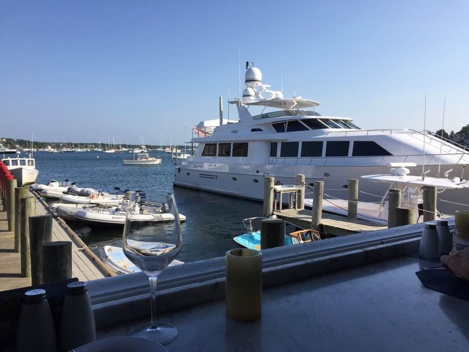 Out to lunch in Edgartown on this spectacular Labor Day.