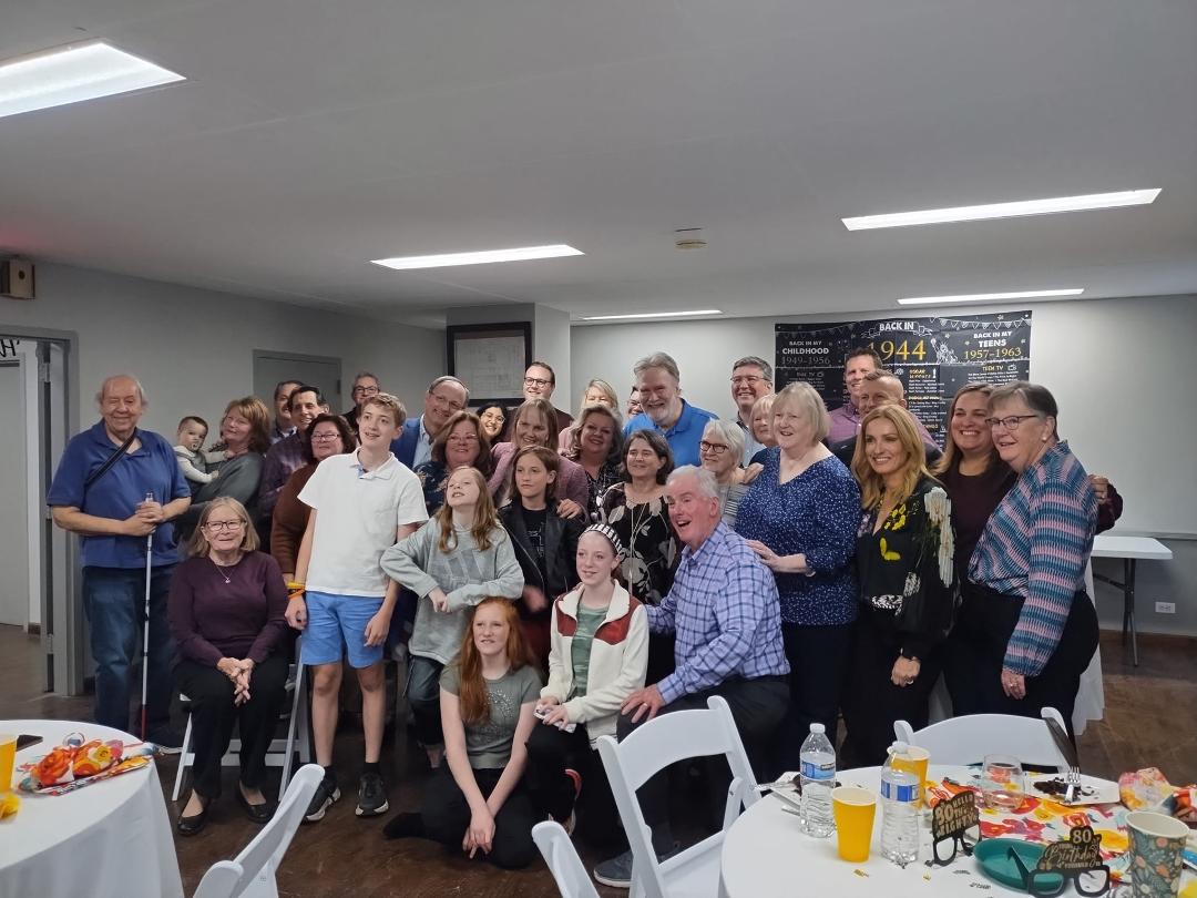 It was so nice to get the family together for Sassy & Tom to celebrate their 80th. Great to see my kids and grandkids, my sisters and cousins. We have to do this more often.