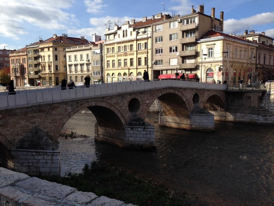 Arrived in Sarajevo last night and walked past this bridge this morning prior to going to the jazz festival tonight. Some dude called Franz Ferdinand got assassinated here setting off a train of events that lead to ww1, the