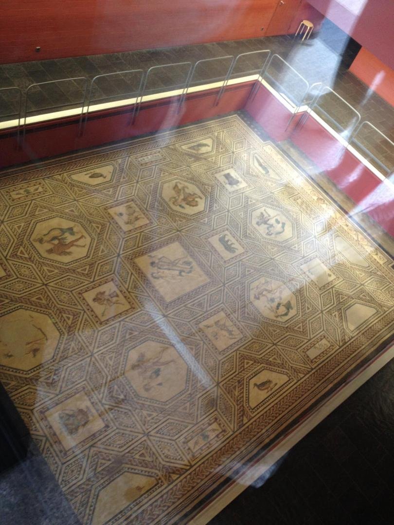 Roman mosaic floor, circa 200 AD