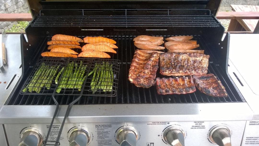Dinner is on the grill.
Hungry 😋 yet?