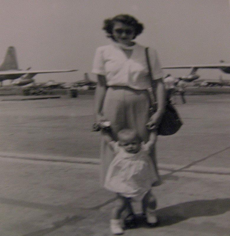 For Mother's Day, here is my mom with my oldest sister circa September 1953...