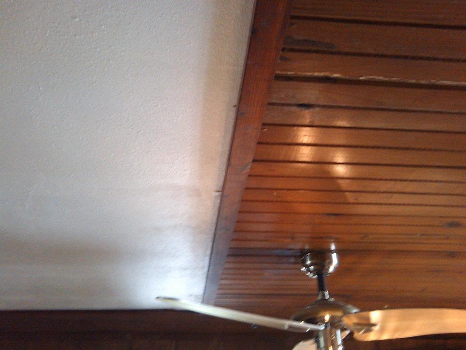 Ceiling just in front of the Kitchen, after redoing the ceiling.