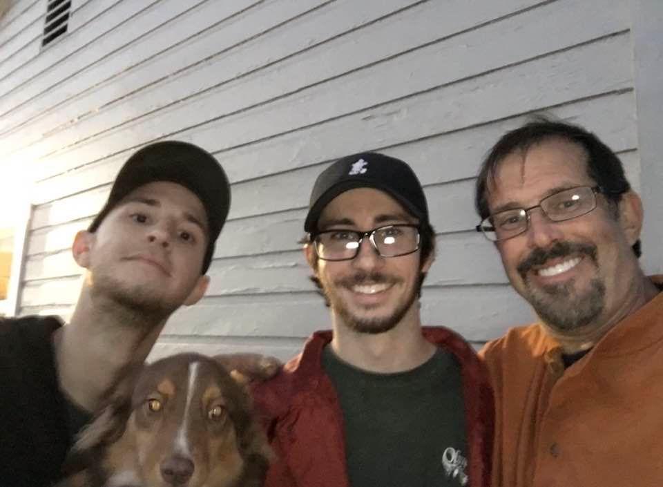 Andres, Tristan, Me and Beni the wonder pooch!
