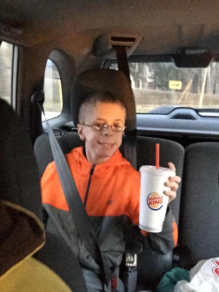 WOW Matty, Titan are TWO Whopper Jr's AND two orders of fries AND half of April's chocolate shake!!!