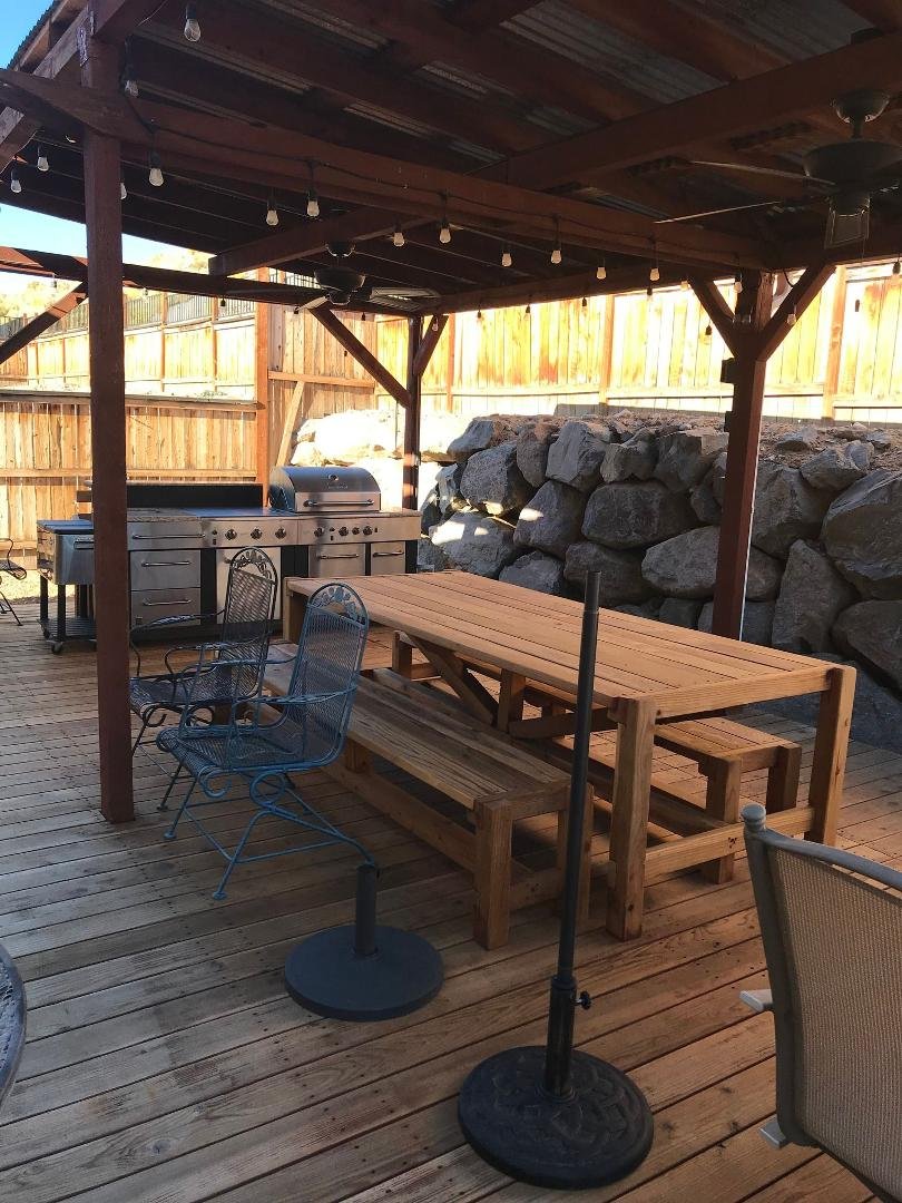 Thank you everyone for the good wishes!! We are in our Sparks home now and enjoying life here. The previous owner built a covered deck and left us a barbecue and some of his home-made patio furniture. We met our next door n