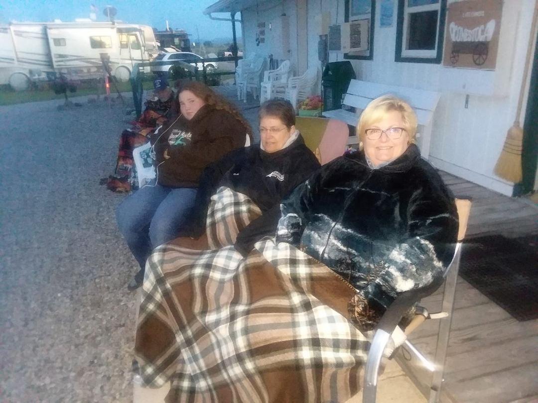 Waiting on fireworks in Montana