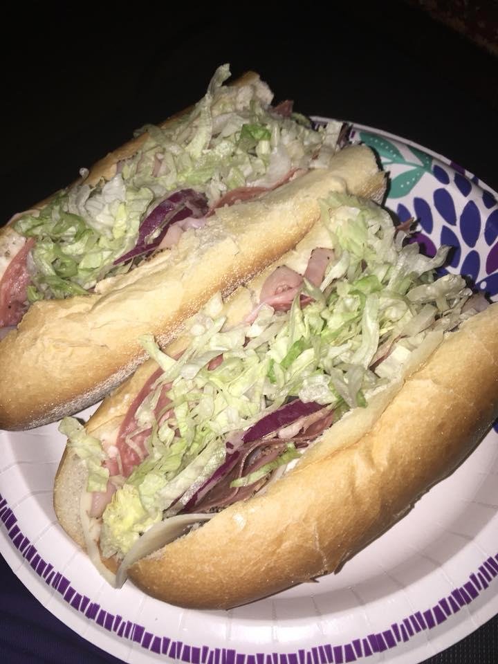 Homemade hoagies for dinner with the football game!