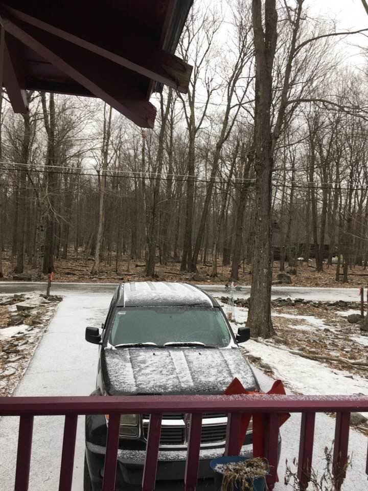 Ceil only in the Poconos was to be in the fifties was looking to go for a walk🤣😂