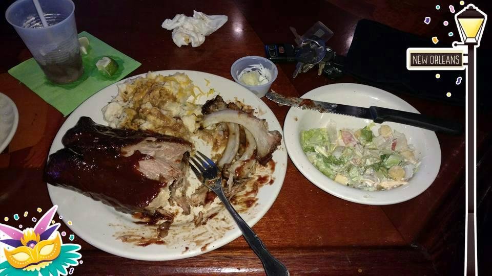 Half rack taters and salad 10.99