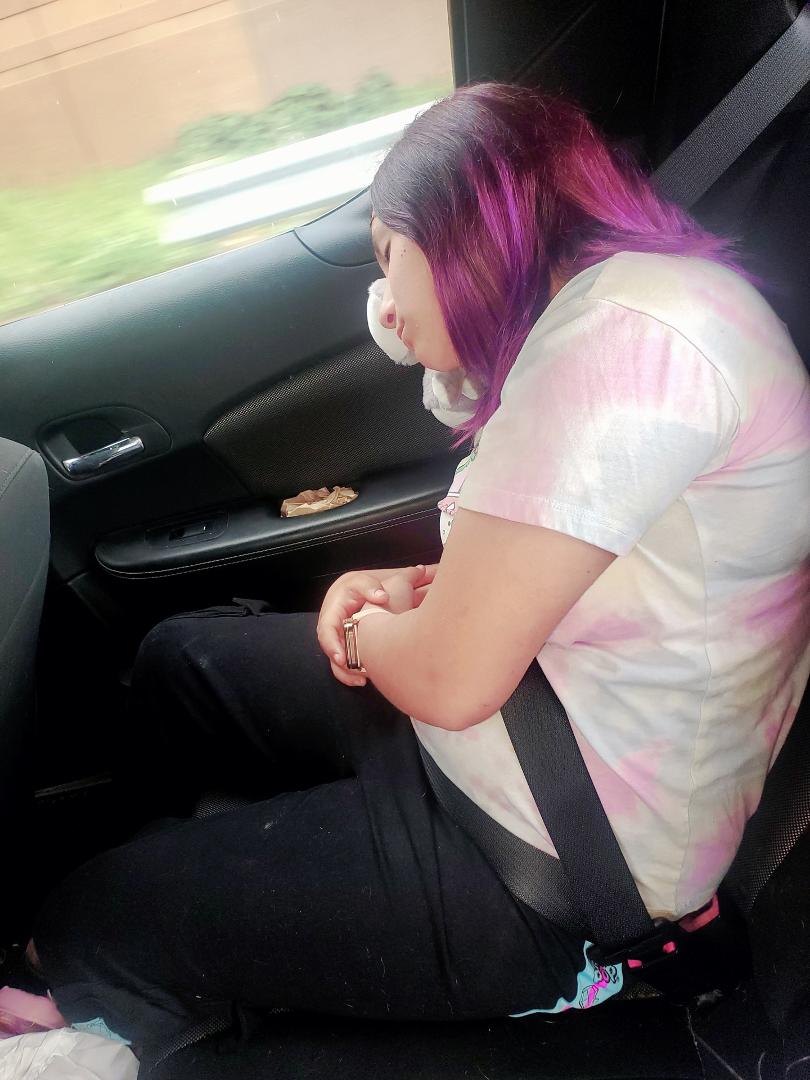 On our way to her hearing appointment