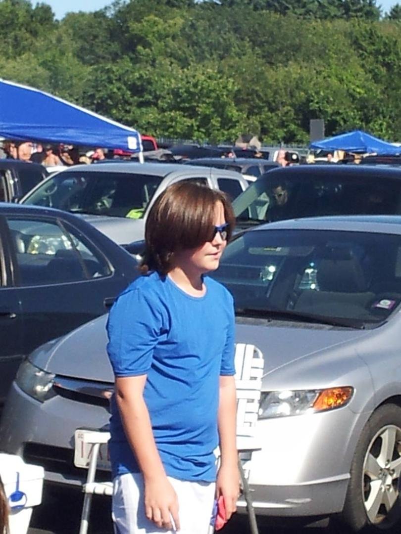 Tail gating with my son...."CHILD"...lol