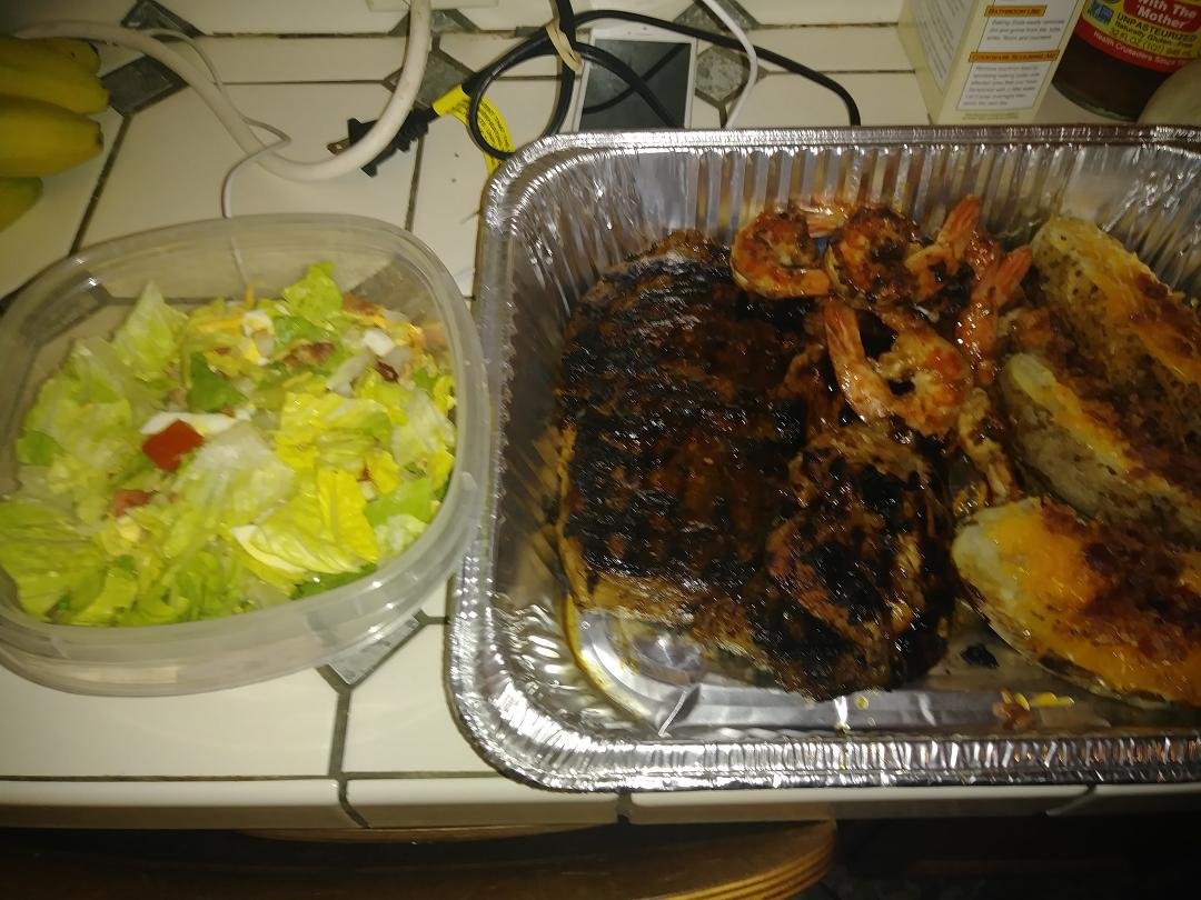 My father's day dinner from daughter Courtnee Smith 🙂♥️♥️♥️♥️