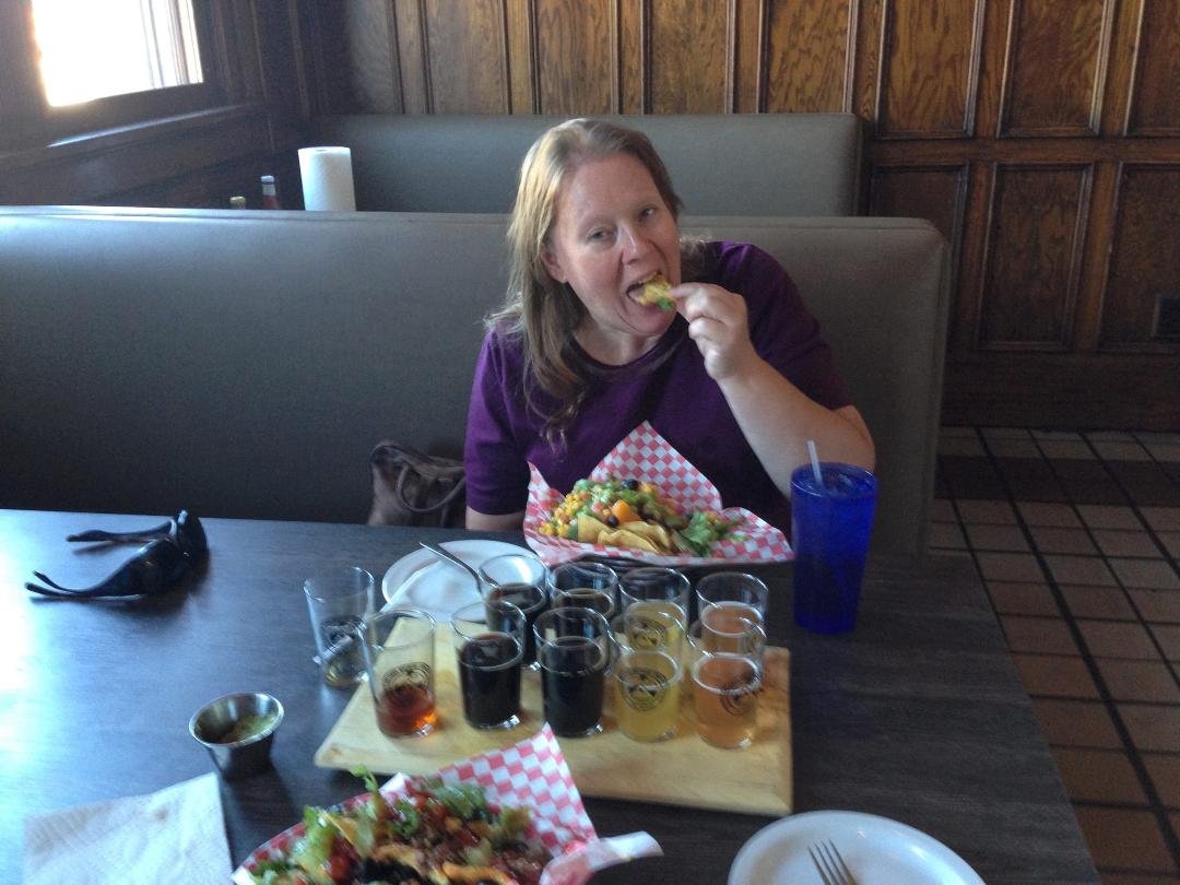 Flight with build your
Own nachos! Yummy!