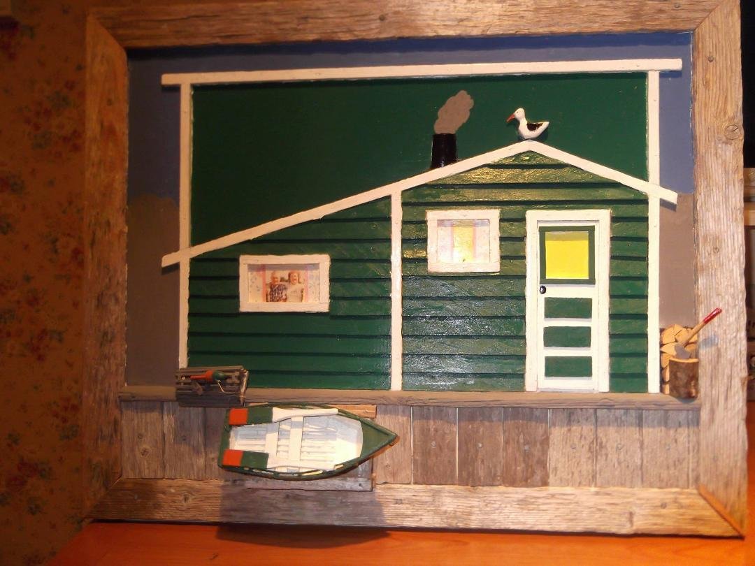 This one I made shows Stan & Mae's ( MacDonald) camp at the beach in Felix Cove.