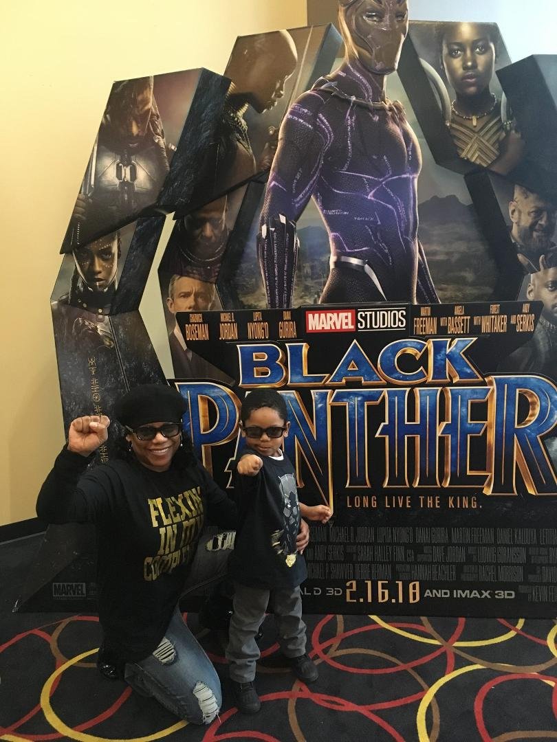 Black super hero king. Great movie. 
Y’all better ask about us!!