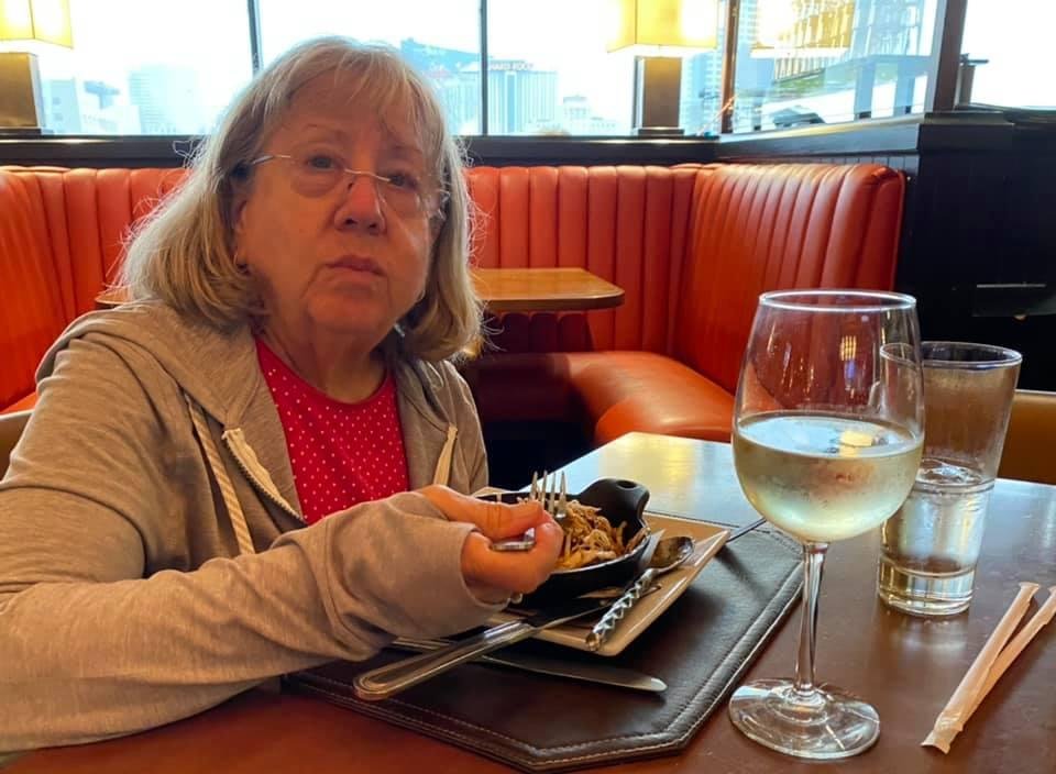 Nothing scares my wife of 47. She’s actually eating fungi as an appetizer for her birthday and anniversary at Bally’s, Atlantic City and not wearing a mask! Gotta love her! I do!