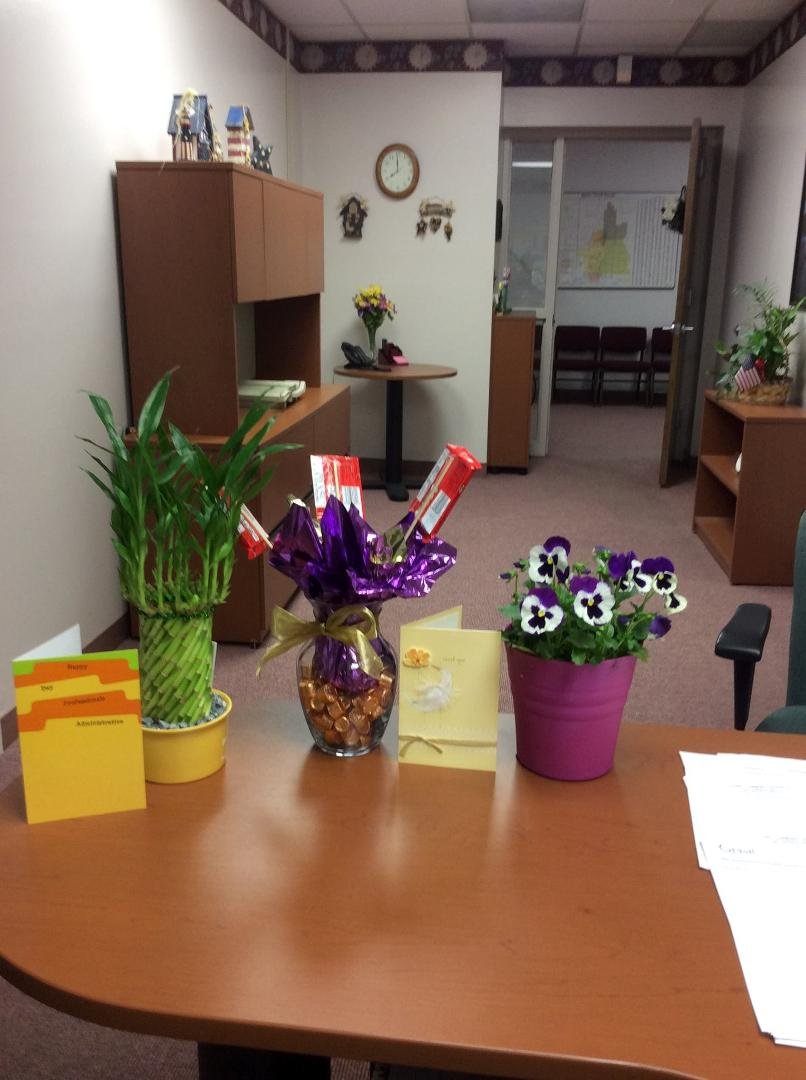 Thank you Jennifer, Celia, and Chris for making admin assistants day special. I love working with these ladies.