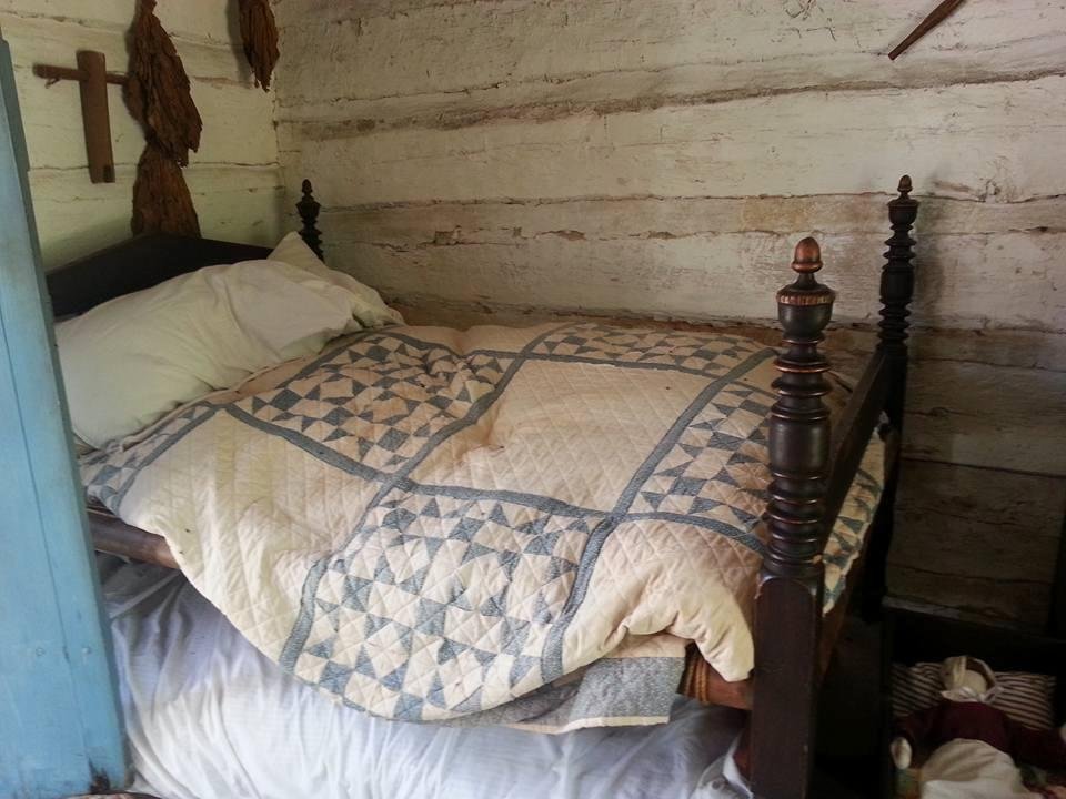 Abe's parent's bed.