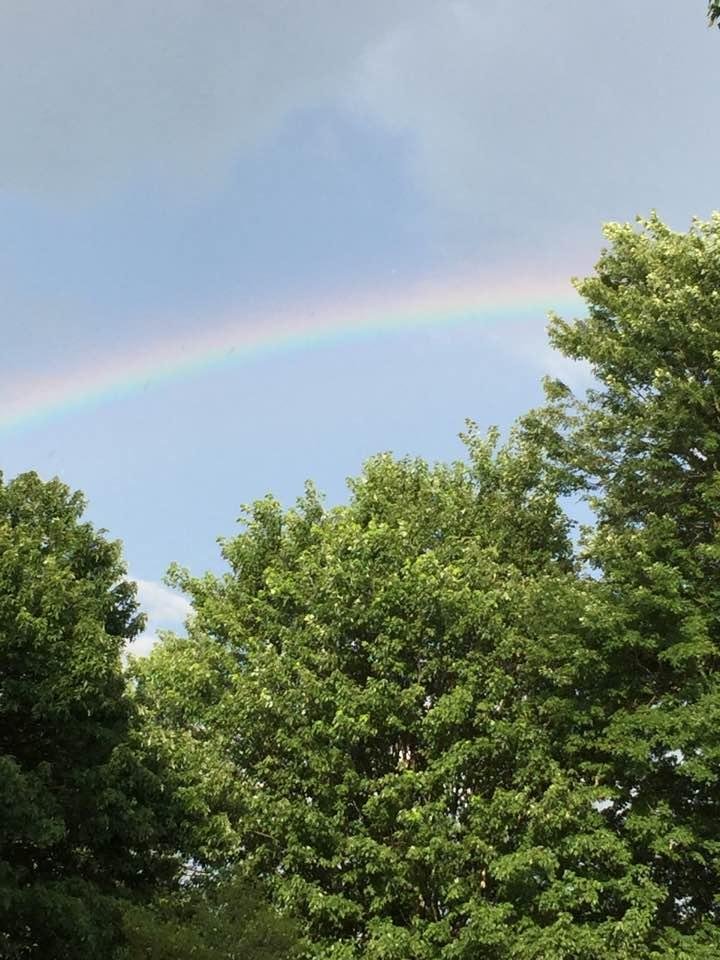 See that beautiful rainbow