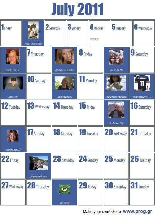 Thomas Daurio's album, My Calendar