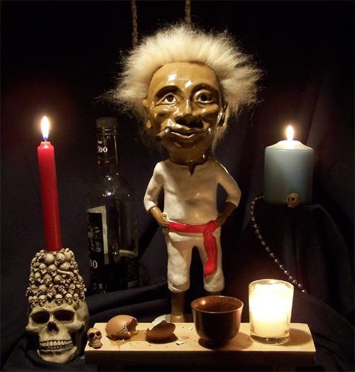 Pouring Rum for Jobu to give strength to the Texas Rangers bats tonight!