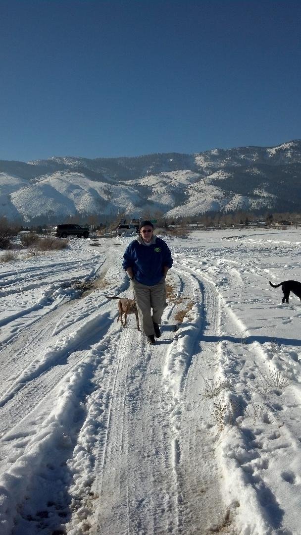 New Years run at Washoe Lake