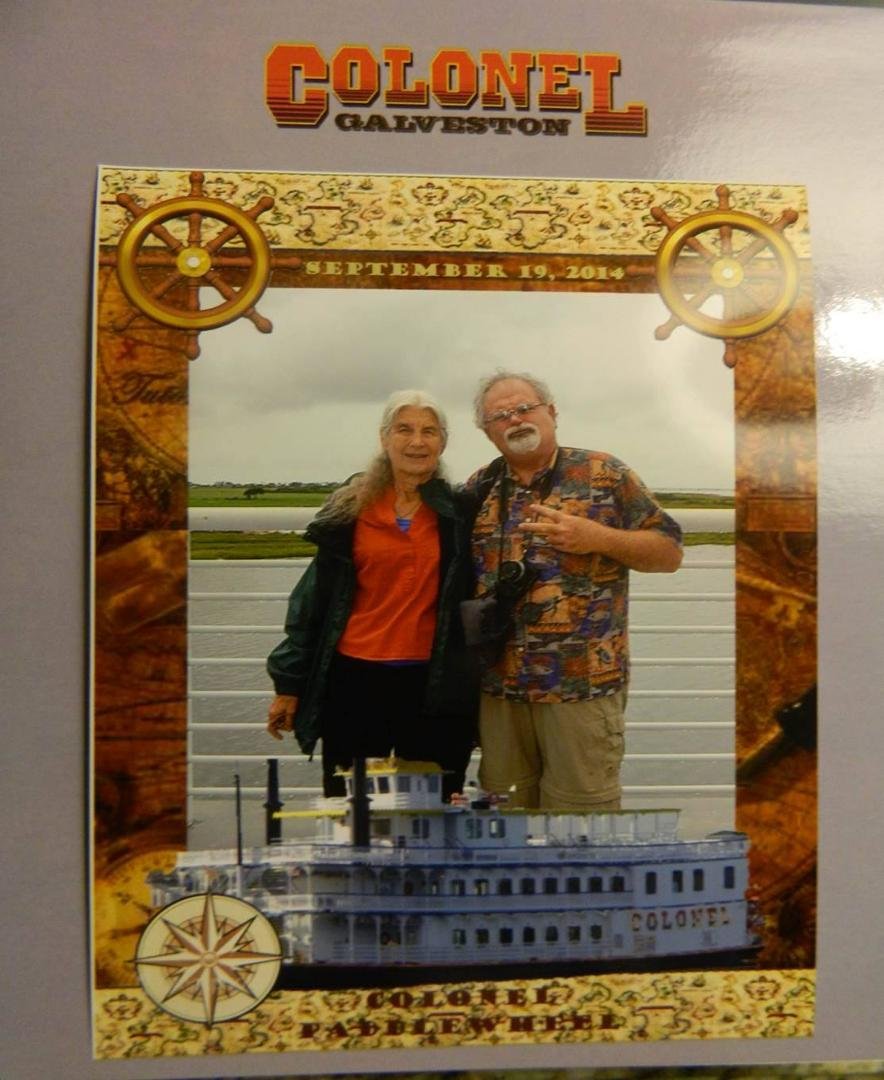 Galveston; on the paddlewheel Colonel