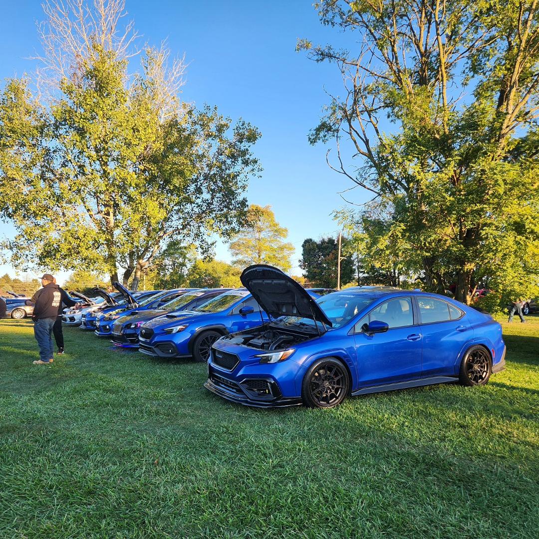 WRX row from our weekly Wednesday night car meet at The log cabin restaurant. On a sad note this might be the last meet ever. After 28 years the owner is retiring and putting the building up for lease