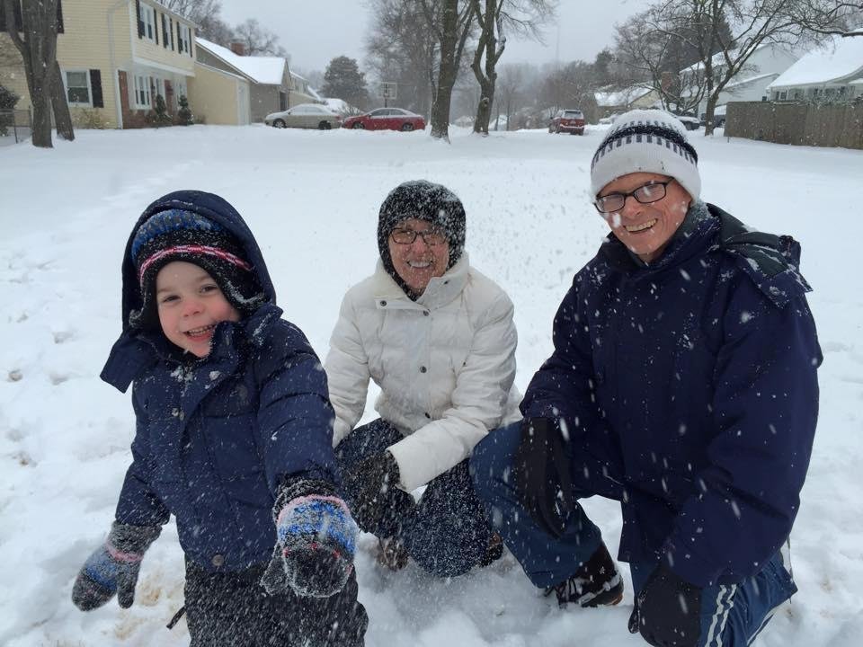 Four years ago ... making the best of a snowstorm 😀😅