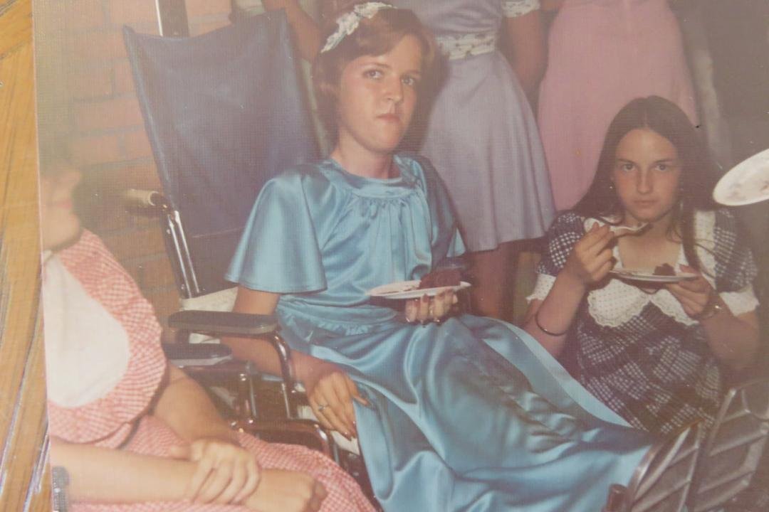 Little sister, Martha, with her best friend and future sister, Kathy Childs