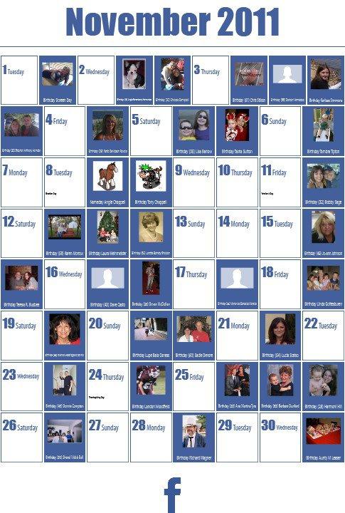 Suzanne Westbrook's album, 2011 Calendar