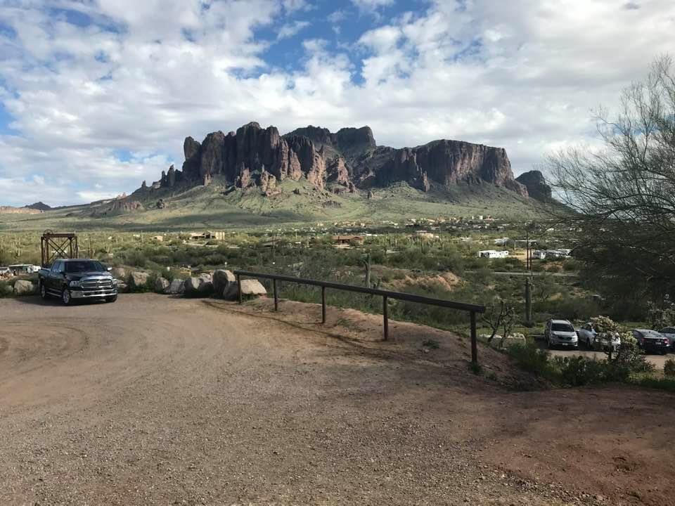 Superstition Mountains from the Mammoth Gold Mine bear Tortilla Flats Apache Junction,AZ