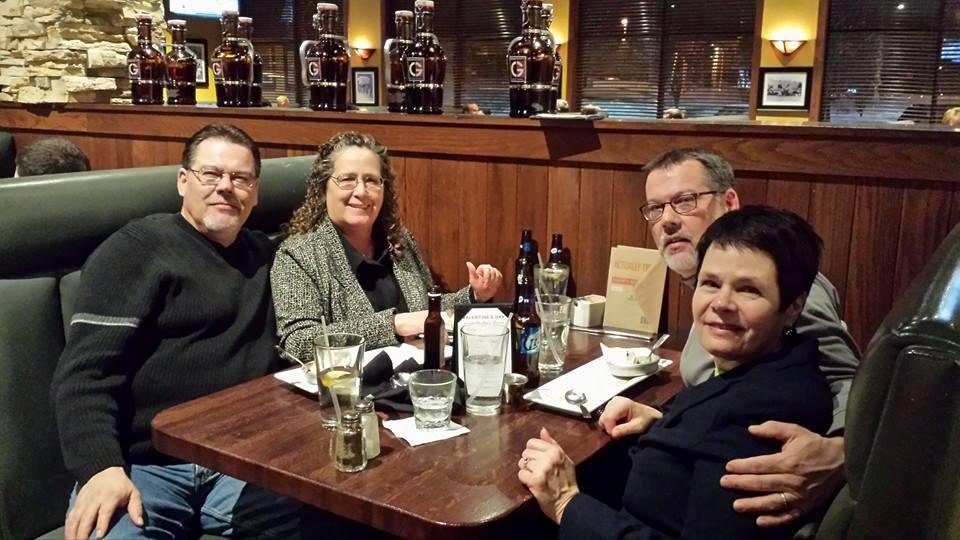 celebrating our birthday at Granite city