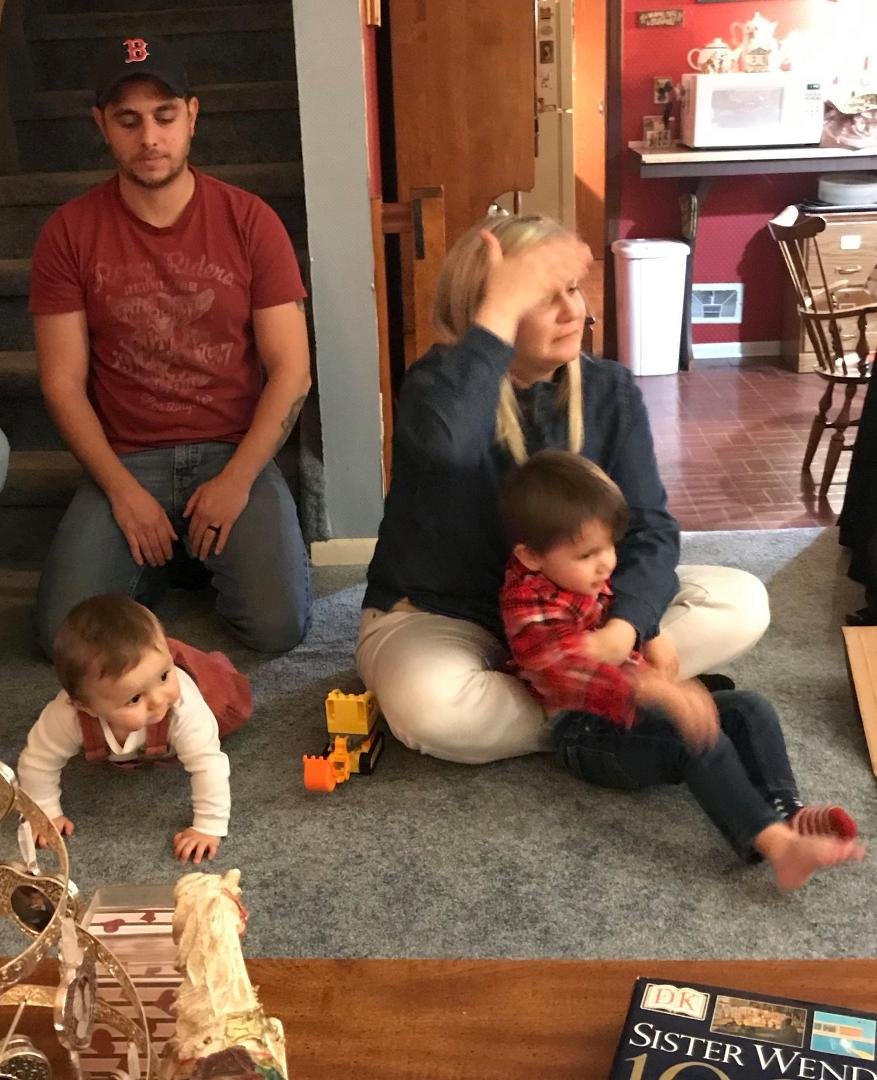Ryan Langlois and Jenny Batson Langlois with boys (2 years + and 9 months old)
