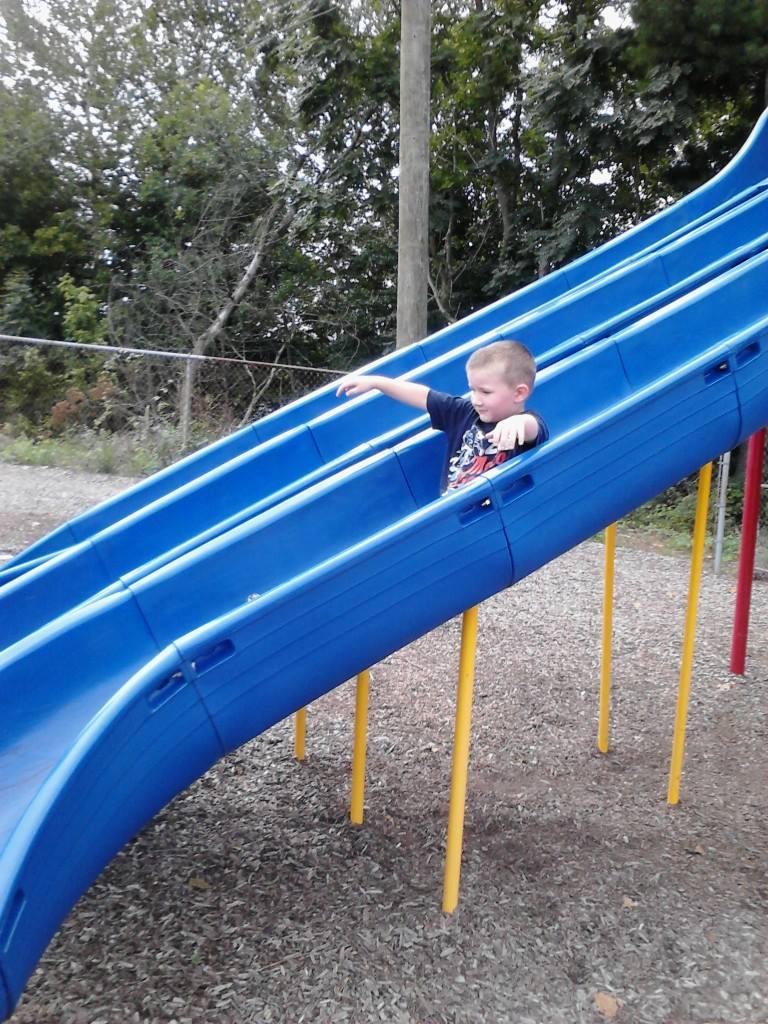 G 3 at the park with nanny