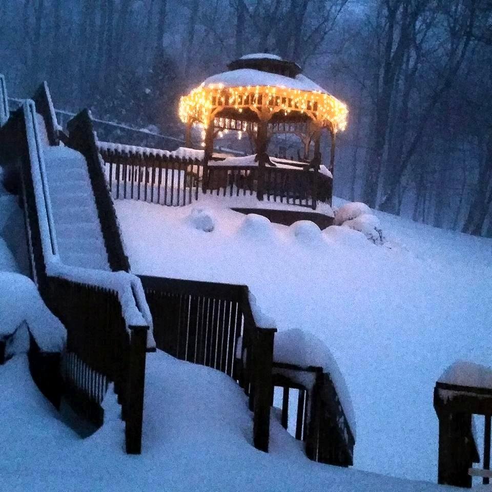 This is what all you snowbirds are missing. It is certainly a winter wonderland in Jersey! 😆 ❄⛄