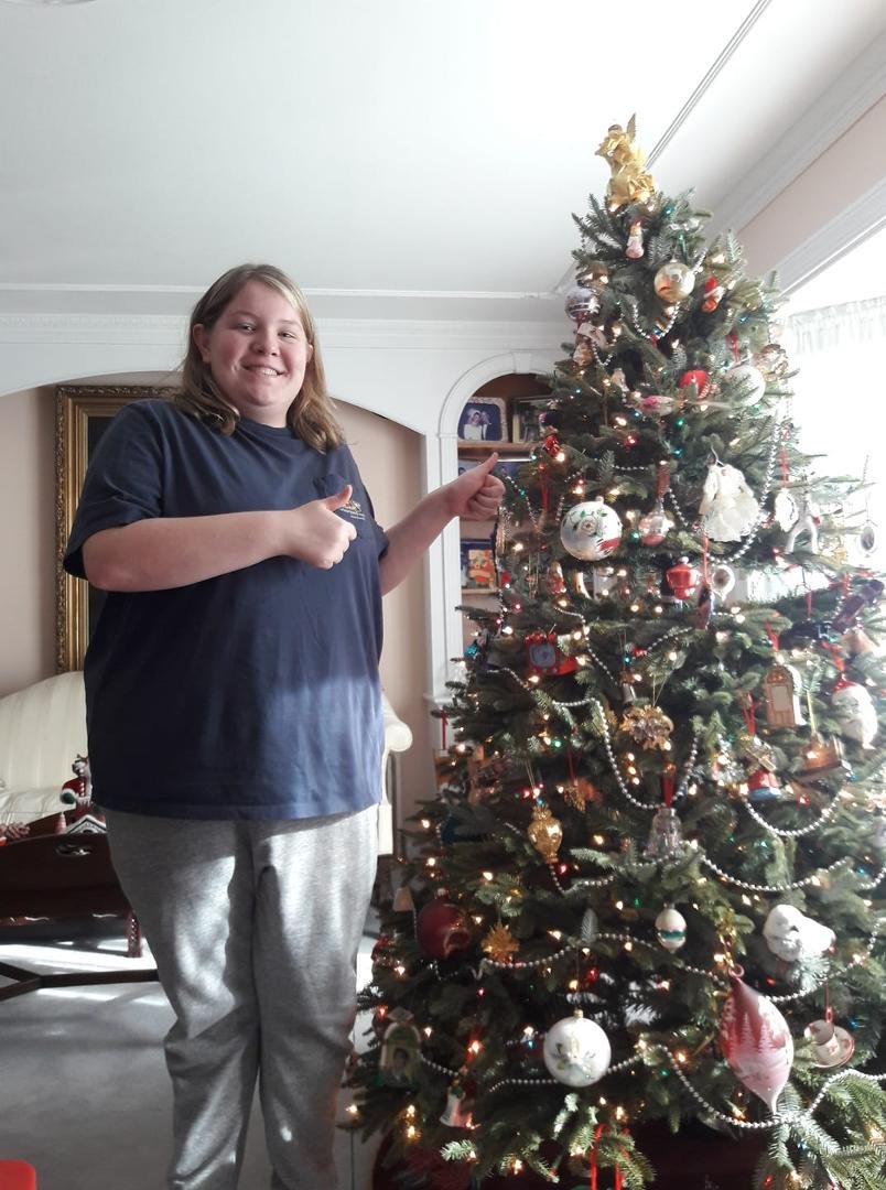 My "elf" with finished tree