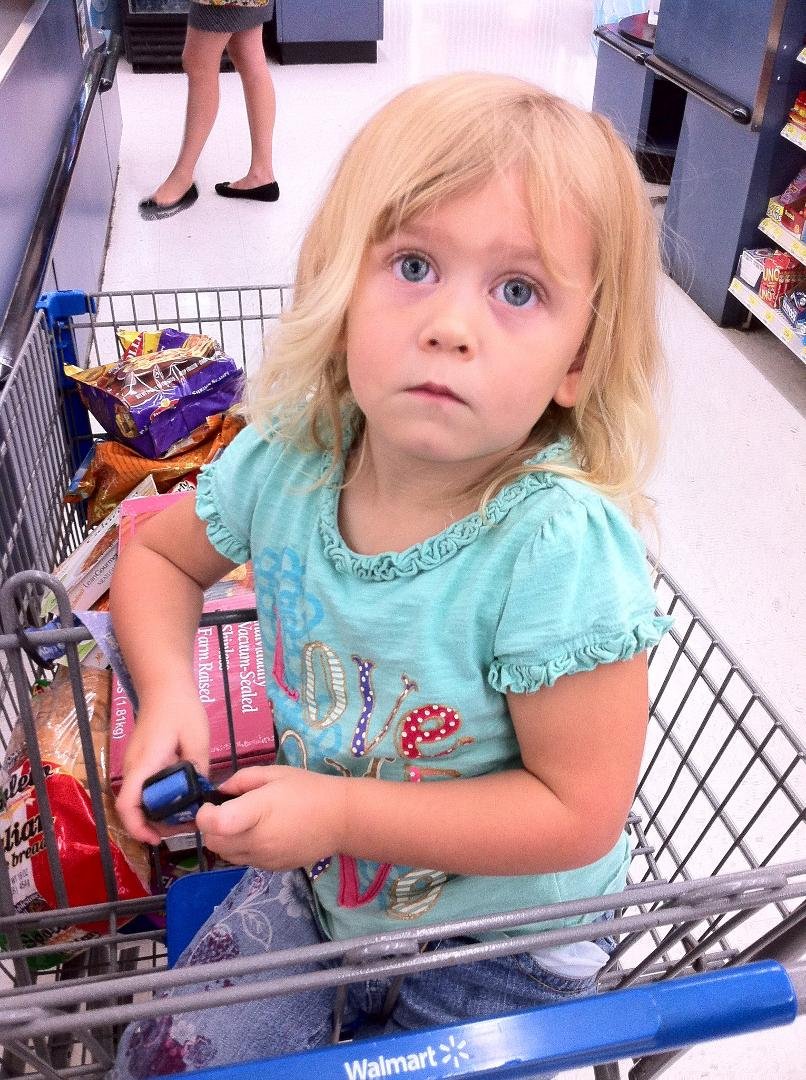 Madison loves to shop, just like mommy.