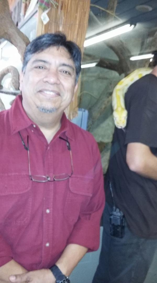 Posing with the Snake