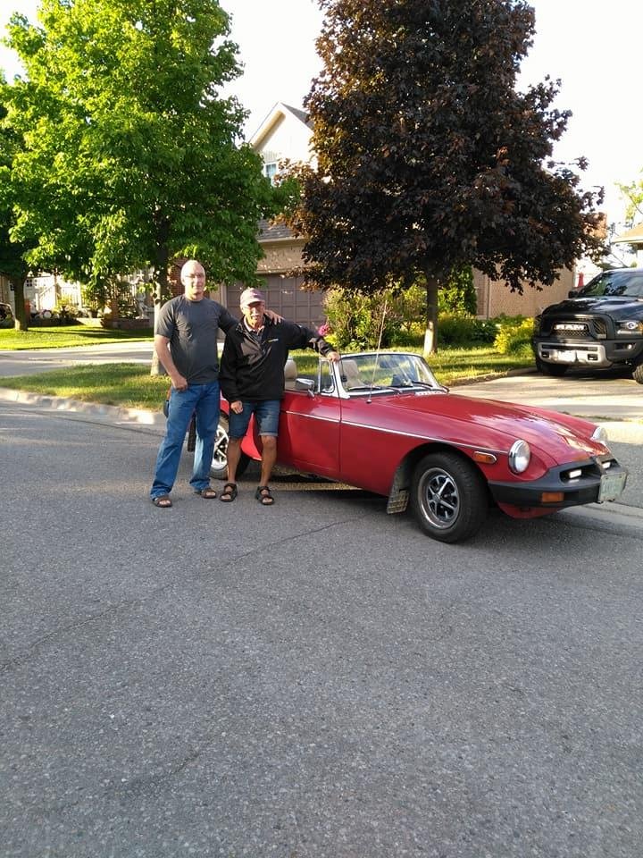 Arriving at Rob (brother /mechanic) Orangeville