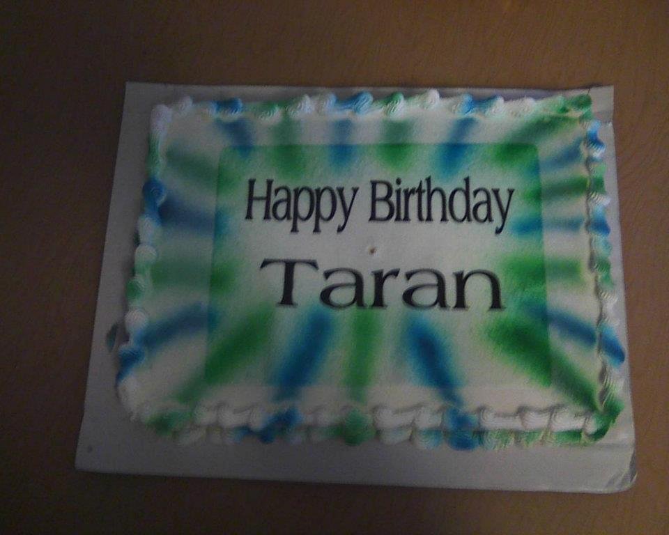 Taran W. Hamill Birthday cake
