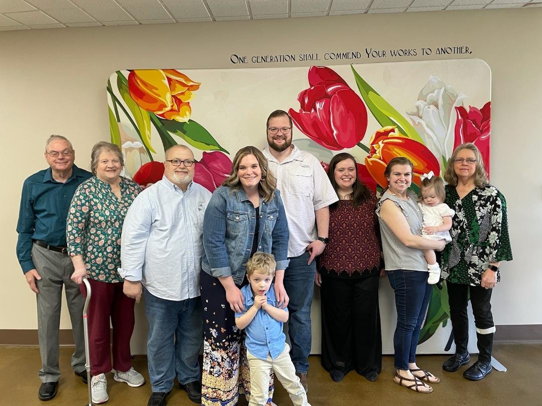 Baby Dedication at Northside Baptist Church, Murfreesboro TN for Hannah Elise St. Pierre
(Pictured left to right) Gerald St. Pierre, Joyce Willis St. Pierre, Reuben Prater, Jolie St. Pierre, Isaiah St. Pierre Jeremy St.