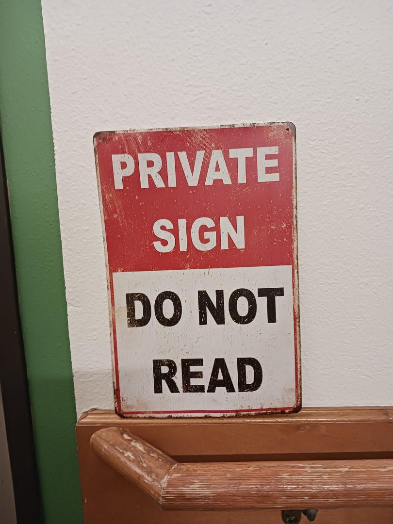 Couldn't resist. A neighbor had this outside their door.