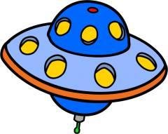 Yvonne and I saw our first UFO this morning!  It was a bright cylindrical object there one second....gone the next!  We're driving down 217 and Yvonne exclaimed, "There is a UFO!!!!!!"  Sure enough, I saw it for about a sec
